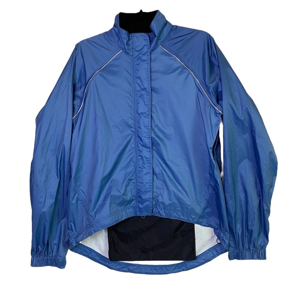 REI Women's Blue Full Zip Long Sleeve Windbreaker Jacket Size Medium